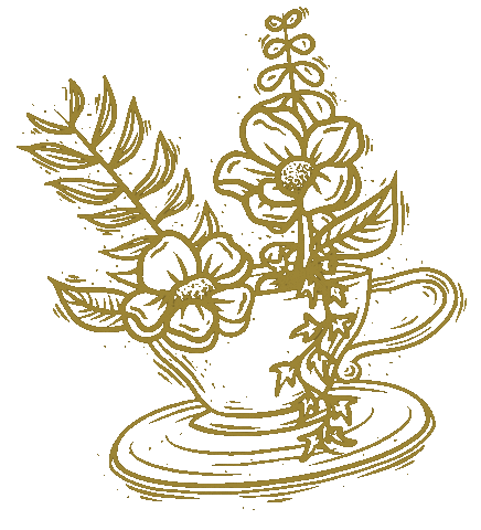 PixelGateCo giphyupload illustration flowers gold Sticker
