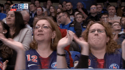 ehf champions league applause GIF by Paris Saint-Germain Handball