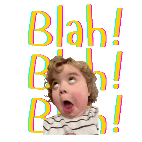 Blah Sticker