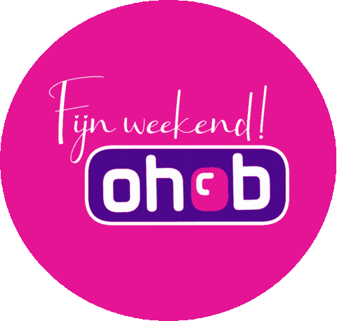 Fijn Weekend Sticker by OHCB Schoonmaakdiensten