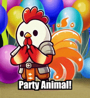 Party Animal Fun GIF by Zorooster