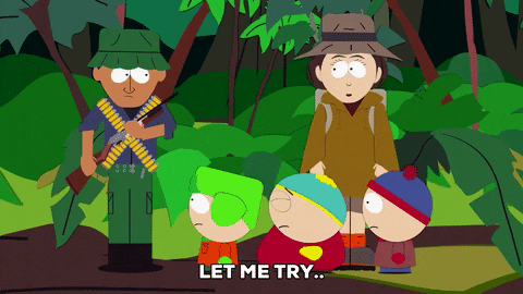 eric cartman hiking GIF by South Park 