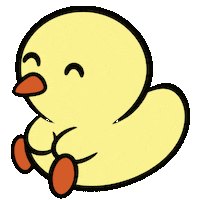 Happy Duck Sticker