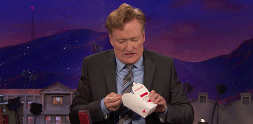 Conan Obrien Eating GIF by Team Coco