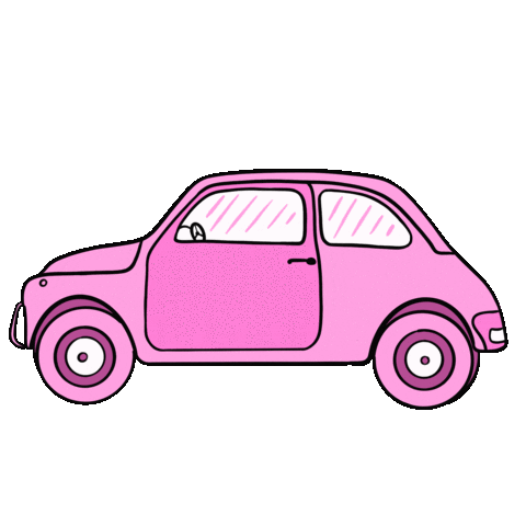 Driving Pink Friday Sticker by MissAllThingsAwesome