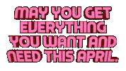 Happy April Sticker by OpticalArtInc.