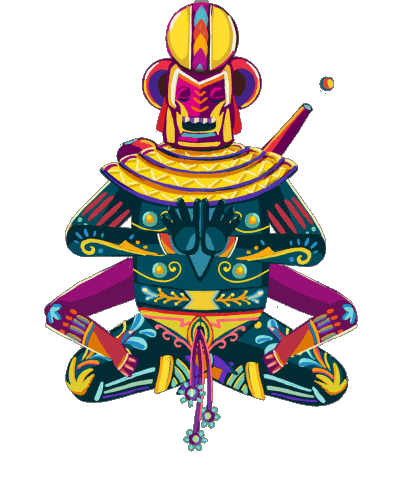 crankbunny trippy thinking superhero meditation Sticker