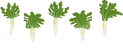 daikon radish produce Sticker by BAGGU