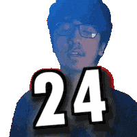 Twenty-Four Number Sticker