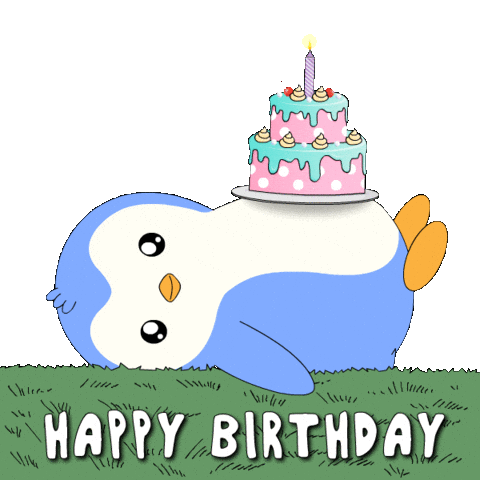 Happy Birthday Sticker by Pudgy Penguins