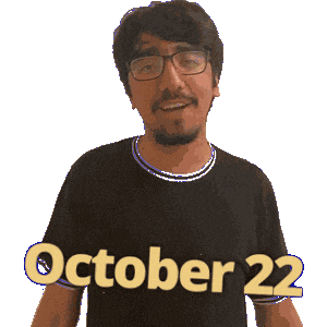 October Oct 22 Sticker