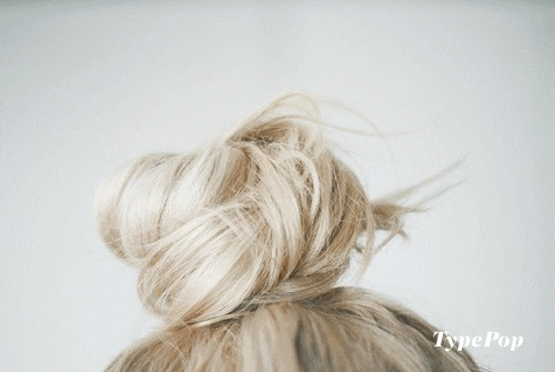 hair top knot GIF