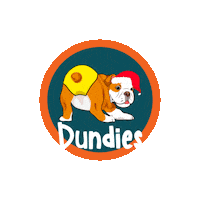 Santa Hat Christmas Sticker by DUNDIES
