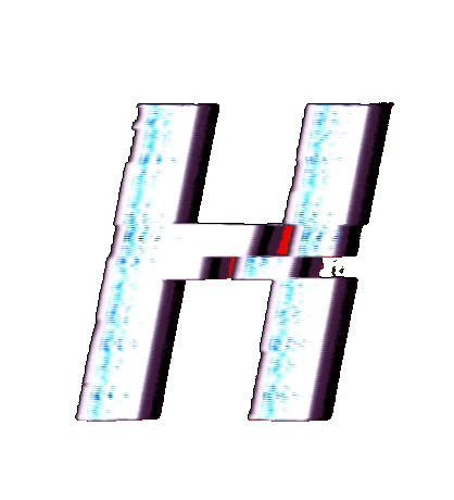 Glitch Alphabet Sticker by #BASILIO