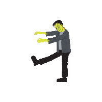 Frankenstein Sticker by Harveys Seatbelt Bag