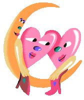 I Love You Hearts Sticker by jon hanlan
