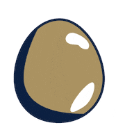 Gold Egg Sticker by Georgia Southern University
