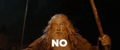 pedrollopis giphygifmaker gandalf youshallnotpass nopuedespasar GIF