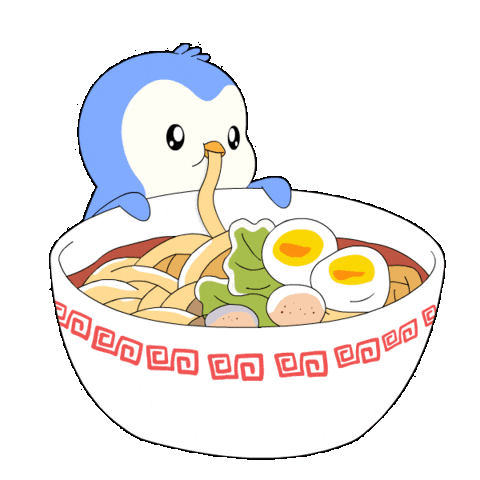 Hungry Penguin Sticker by Pudgy Penguins