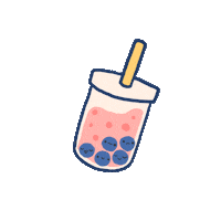 DrudlesDru aesthetic tea drinks milk Sticker