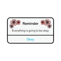 skinfictional floral positivity reminder affirmation Sticker