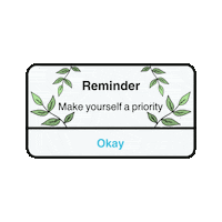 skinfictional floral positivity reminder affirmation Sticker