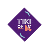 TikiOn18DC dc food nom digital tiki on 18 tiki on 18th Sticker
