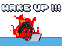 Angry Wake Up Sticker by Potatozzz by 9GAG