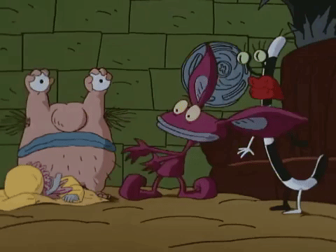 nickrewind giphydvr nicksplat aaahh real monsters giphyarm035 GIF