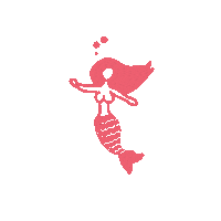 radbanditco beach ocean tropical mermaid Sticker