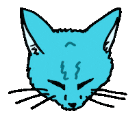 Cat Licking Sticker by Shing02
