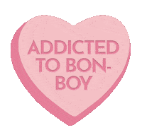 bonboyco dogs sweetheart pink heart collar Sticker