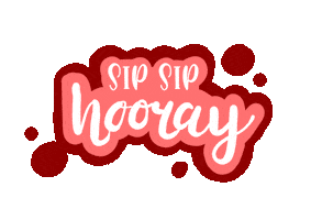 Wine Hooray Sticker by artandbonding