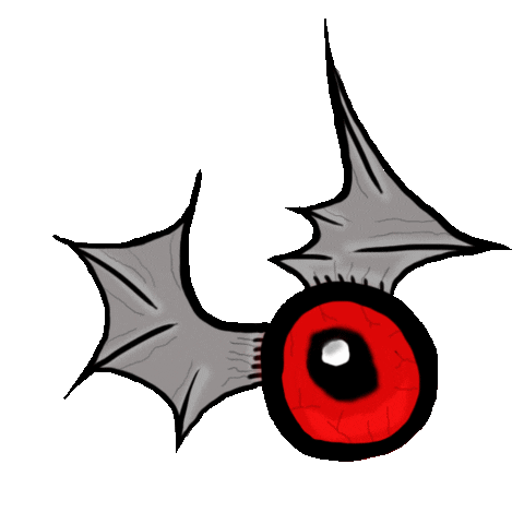 mthertngue eyes bat darkness Sticker