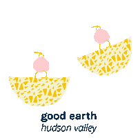 Pink Gold Sticker by Good Earth Hudson Valley