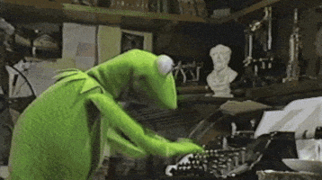 Working Kermit The Frog GIF Working Kermit The Frog GIF