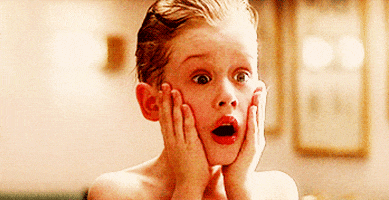 scared home alone GIF