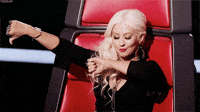 christina aguilera thumbs down GIF