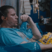 Channing Tatum Eating GIF by roofmanmovie