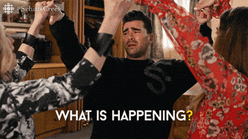 What Is Happening Schitts Creek GIF by CBC