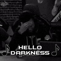 sad black and white GIF by Hyper RPG