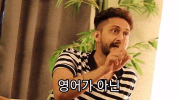 No English Korean Gifs GIF by Digital Pratik