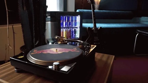 record player spinning GIF