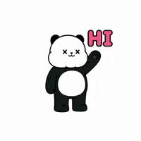 Hello Panda GIF by Kanpai Pandas