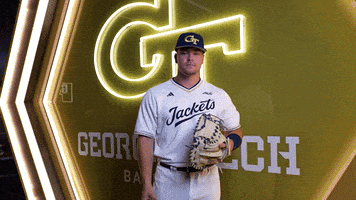 Georgia Tech Baseball GIF by Georgia Tech Yellow Jackets