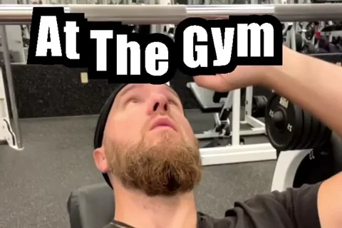 Bench Press Fitness GIF