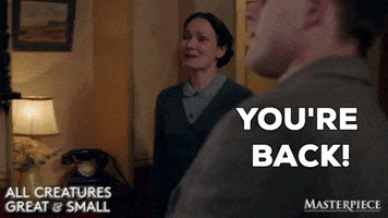 Welcome Home Hug GIF by MASTERPIECE | PBS