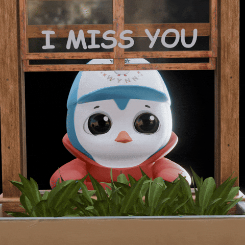 Miss U In Love GIF by Pengu by Penguclips