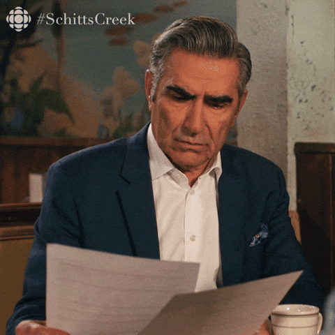 Confused Schitts Creek GIF by CBC by cbc