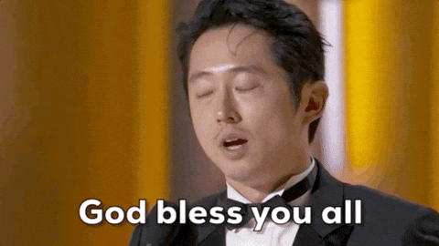 Steven Yeun Thank You GIF by Golden Globes by goldenglobes